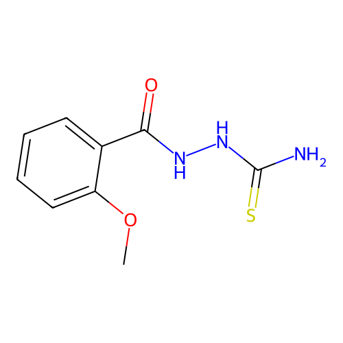 2-(2-Methoxybenzoyl)hydrazinecarbothioamide structure