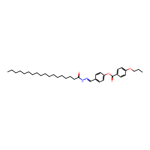 [4-[(Octadecanoylhydrazinylidene)methyl]phenyl] 4-propoxybenzoate structure