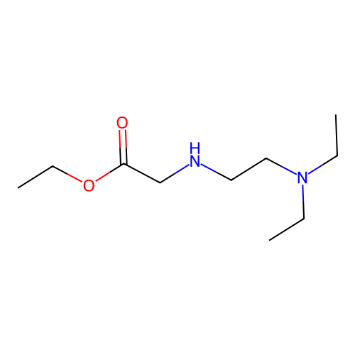 Ethyl n-[2-(diethylamino)ethyl]glycinate structure