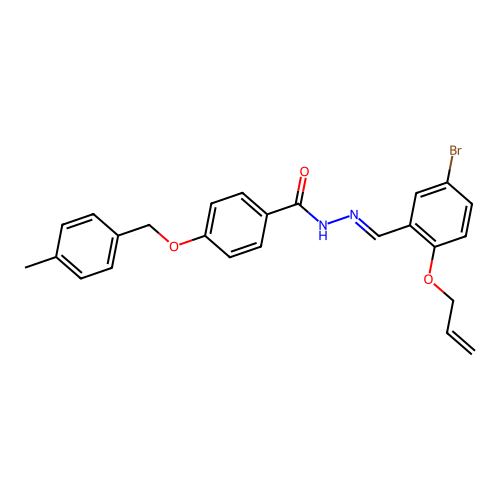 N'-(2-(Allyloxy)-5-bromobenzylidene)-4-((4-methylbenzyl)oxy)benzohydrazide structure