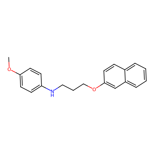 (4-Methoxyphenyl)-(3-(naphthalen-2-yloxy)propyl)amine structure