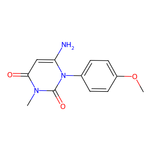 6-Amino-1-(4-methoxyphenyl)-3-methylpyrimidine-2,4-dione structure