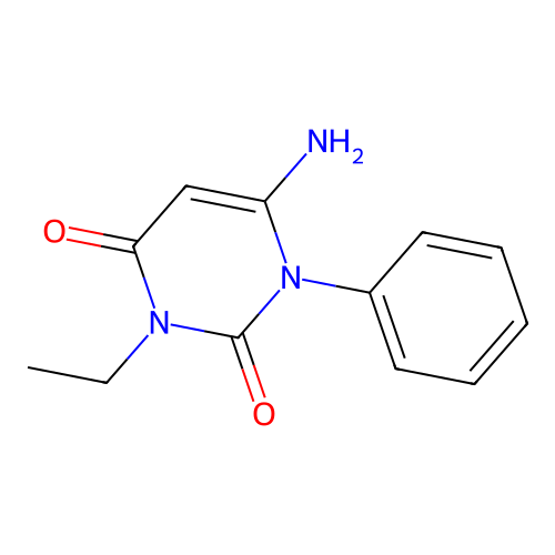 6-Amino-3-ethyl-1-phenylpyrimidine-2,4-dione structure