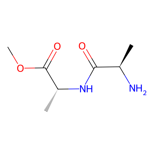methyl (2R)-2-[(2R)-2-aminopropanamido]propanoate structure