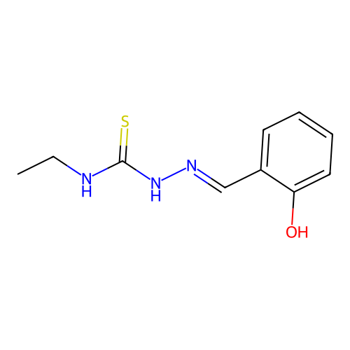 1-Ethyl-3-[(2-hydroxyphenyl)methylideneamino]thiourea structure