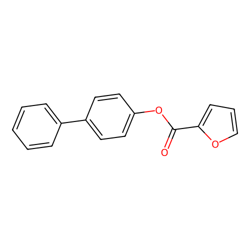 Biphenyl-4-yl 2-furoate structure