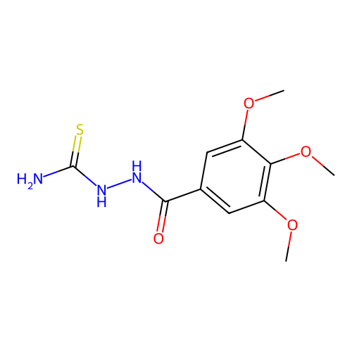 [(3,4,5-Trimethoxybenzoyl)amino]thiourea structure