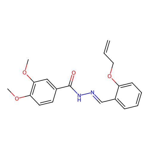 N'-(2-(Allyloxy)benzylidene)-3,4-dimethoxybenzohydrazide structure