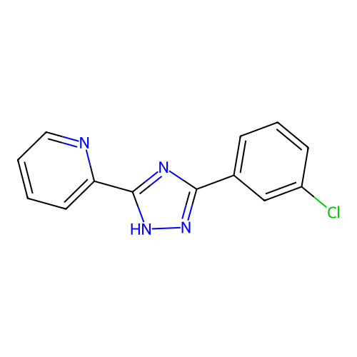Pyridine, 2-[5-(3-chlorophenyl)-1H-1,2,4-triazol-3-yl]- structure