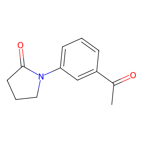 1-(3-Acetylphenyl)pyrrolidin-2-one structure