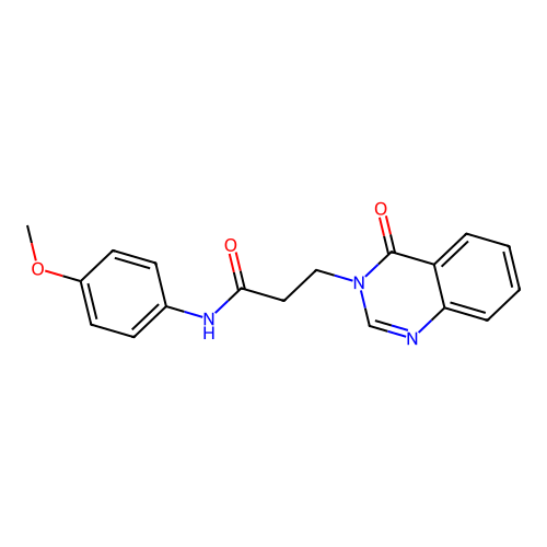 N-(4-methoxyphenyl)-3-(4-oxoquinazolin-3(4H)-yl)propanamide structure