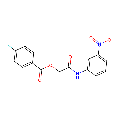 2-[(3-Nitrophenyl)amino]-2-oxoethyl 4-fluorobenzoate structure