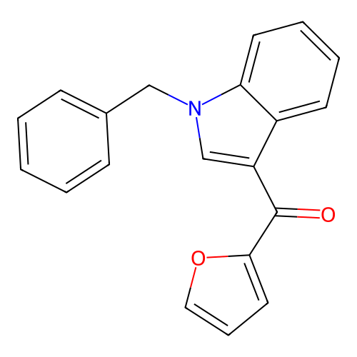 (1-benzyl-1H-indol-3-yl)(furan-2-yl)methanone structure