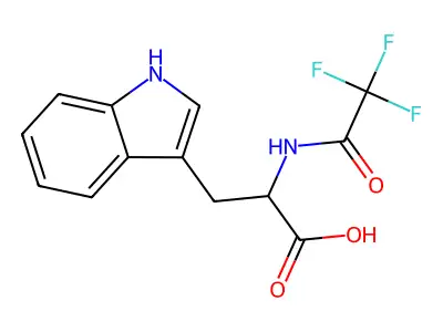 3-(1H-indol-3-yl)-2-(trifluoroacetamido)propanoic acid structure