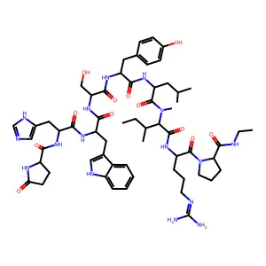LHRH, Leu(6)-Leu(N-alpha-Me)(7)-N-Et-ProNH2(9)- structure