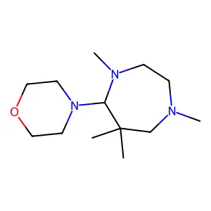 1,4,6,6-Tetramethyl-5-(morpholin-4-yl)-1,4-diazepane structure