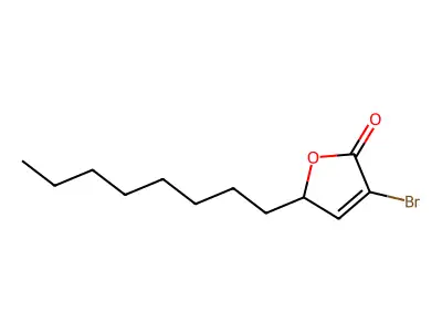 3-Bromo-5-octylfuran-2(5H)-one structure
