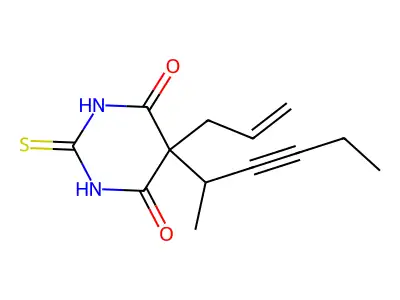 Thiohexital structure