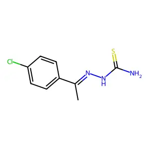 4'-Chloroacetophenone thiosemicarbazone structure