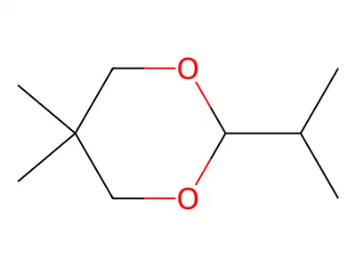 2-Isopropyl-5,5-dimethyl-1,3-dioxane structure