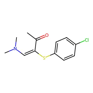3-[(4-Chlorophenyl)sulfanyl]-4-(dimethylamino)-3-buten-2-one structure