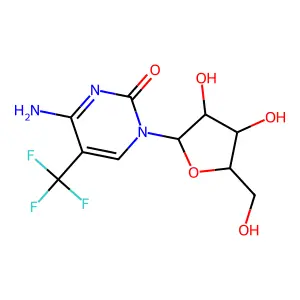 5-Trifluoromethylcytidine structure