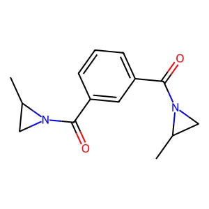 Methanone, 1,1'-(1,3-phenylene)bis[1-(2-methyl-1-aziridinyl)- structure
