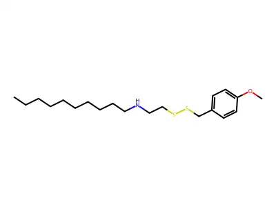 N-(2-((4-Methoxybenzyl)dithio)ethyl)-1-decanamine structure