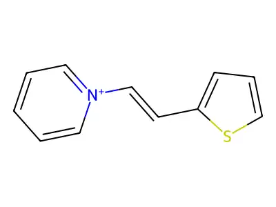 1-[2-(2-Thienyl)ethenyl]pyridinium structure