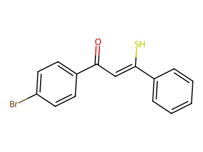 (Z)-1-(4-Bromophenyl)-3-phenyl-3-thioxo-1-propen-1-ol structure