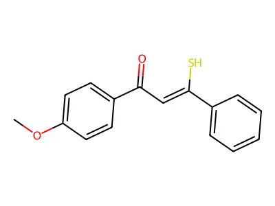 (Z)-1-(4-Methoxyphenyl)-3-phenyl-3-thioxo-1-propen-1-ol structure