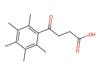 4-(2,3,4,5,6-Pentamethylphenyl)-4-oxobutyric acid structure