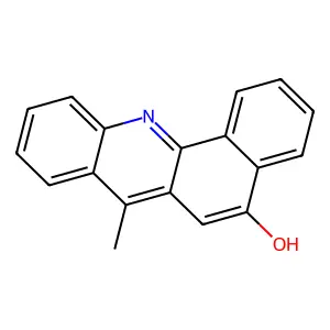 Benz(c)acridin-5-ol, 7-methyl- structure