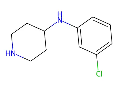 N-(3-Chlorophenyl)-4-piperidinamine structure