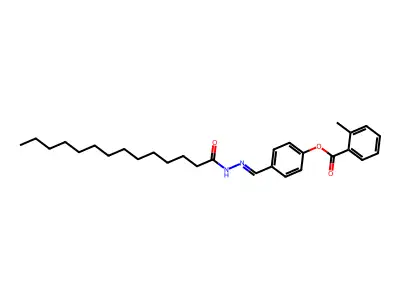 [4-[(Tetradecanoylhydrazinylidene)methyl]phenyl] 2-methylbenzoate structure