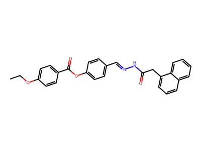 [4-[[(2-Naphthalen-1-ylacetyl)hydrazinylidene]methyl]phenyl] 4-ethoxybenzoate structure