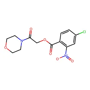 (2-Morpholin-4-yl-2-oxoethyl) 4-chloro-2-nitrobenzoate structure