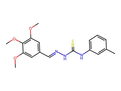 1-(3-Methylphenyl)-3-[(3,4,5-trimethoxyphenyl)methylideneamino]thiourea structure