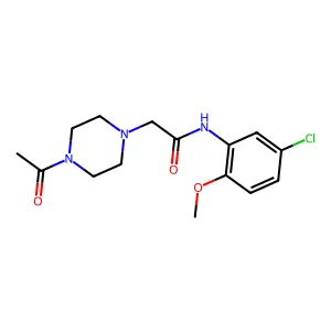 2-(4-acetylpiperazin-1-yl)-N-(5-chloro-2-methoxyphenyl)acetamide structure