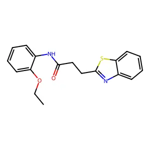 3-(1,3-benzothiazol-2-yl)-N-(2-ethoxyphenyl)propanamide structure