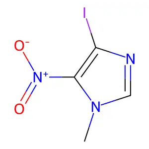4-Iodo-1-methyl-5-nitro-1H-imidazole structure