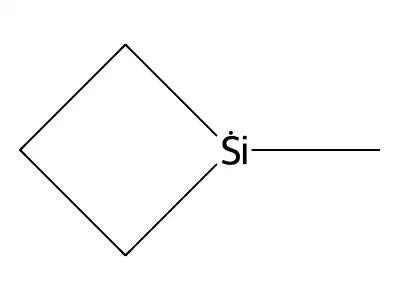 1-Methylsilacyclobutane structure