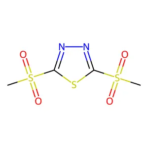 2,5-Bis(methylsulfonyl)-1,3,4-thiadiazole structure