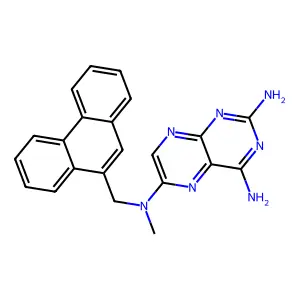N~6~-Methyl-N~6~-[(phenanthren-9-yl)methyl]pteridine-2,4,6-triamine structure