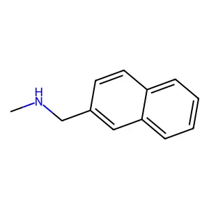 Methyl-(naphthalen-2-ylmethyl)azanium structure