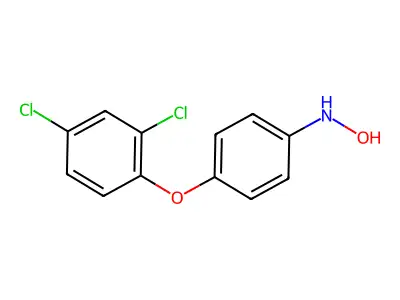 Ether, 2,4-dinitrophenyl 4-hydroxylaminophenyl structure