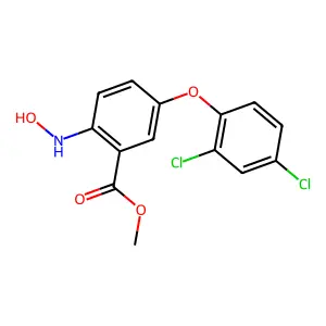 Methyl 5-(2,4-dichlorophenoxy)-2-(hydroxyamino)benzoate structure