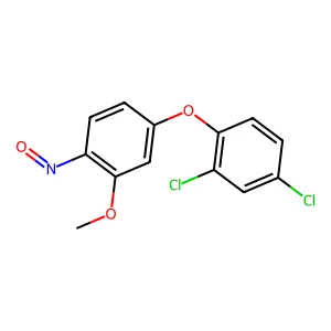 Benzene, 2,4-dichloro-1-(3-methoxy-4-nitrosophenoxy)- structure