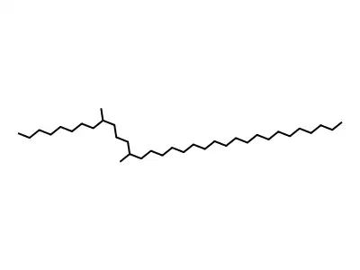 9,13-Dimethyltritriacontane structure