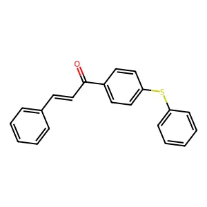 3-Phenyl-1-(4-(phenylthio)phenyl)-2-propen-1-one structure